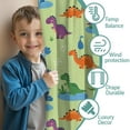 thumbnail image 3 of Blackout Kids Curtains,Green Dinosaurs Ponds Pattern Childrens Insulated Curtains Set Of 2,Bedroom Essentials,Toddler Room Decor 42"x54", 3 of 5