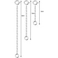 thumbnail image 2 of 3PCS 925 Sterling Silver Necklace Bracelet Extenders Chain for Jewelry Making Supplies (Silver,3cm+5cm+8cm), 2 of 5