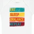 thumbnail image 4 of Inktastic Drag Racing Eat Sleep Drag Race Repeat Boys or Girls Baby Bodysuit, 4 of 5