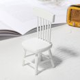 thumbnail image 1 of Juego de sillas de mesa de comedor de madera Dollhouse 1:12 en miniatura, 1 of 5