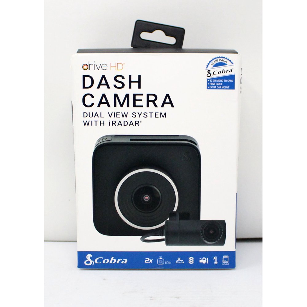 Cobra Drive HD Dash Camera Duel View System with iRadar