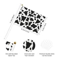 thumbnail image 2 of Handheld Flag Double-Sided Hand Waving Flag 8.2×5.5in Used For Team Activities Or Decoration In Decorative Places Simple Cow Print Pattern, Vector Art Style_4 Six Piece, 2 of 8
