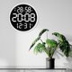 thumbnail image 1 of Reloj de pared moderno Silencioso Soledad Reloj de pared digital Blanco, 1 of 10