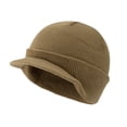 thumbnail image 1 of Winter Beanie W/Visor & Earflaps For Men Outdoor Fleece Hat Scarf Set, 1 of 2