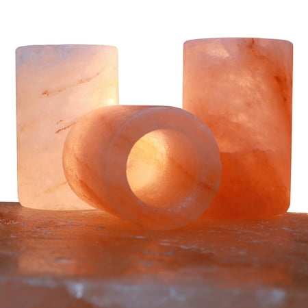 Tall Shooter Shot Glass Deluxe Comfort Himalayan Rock Salt Natural Crystal Shot Glass, 3.2
