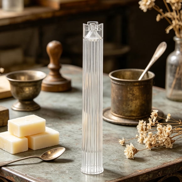 TEHAUX Para Velas De Cera De Soja Transparente Con Ajuste Preciso Y Desmolde Fácil