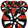 thumbnail image 4 of 16" Set of 4 Hubcaps Full Rim Wheel Covers Hubcaps for 2019-2025 Nissan Altima (16-inch,Black Lacquer & Red Lacquer), 4 of 13