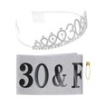 thumbnail image 2 of a polished product description based on your input:\n\n \n\n**Chic Crown Headband and Party Sash Set – Perfect for Birthday Celebrations**\n\nAdd a touch, 2 of 3