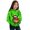 Light Green, variant on Toddler Girls Long Sleeve Hooded Sweatshirt Christmas Festive Reindeer Print Pullover Hoodie Sweatshirt Size 3-4T , Red