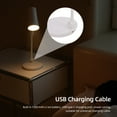 thumbnail image 3 of Lámpara De Escritorio LED Magnética, Lámpara De Mesa Inalámbrica Con Atenuación De 3 Niveles, Control Táctil, Lámpara De Noche Recargable Por USB Con Luz De Proyección RGB, 3 of 7