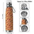 thumbnail image 3 of Leopard Print 29oz Stainless Steel Insulated Thermos with Tea Filter, 360° Printed Travel Bottle, Leakproof BPA-Free Flask with Anti-Slip Base, 304 Inner & 201 Outer, Vacuum Cup, 3 of 6