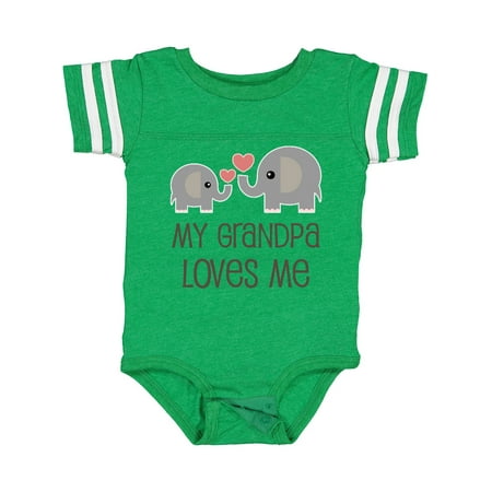 

Inktastic My Grandpa Loves Me Gift Baby Boy or Baby Girl Bodysuit