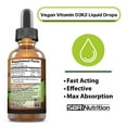 thumbnail image 4 of Vegan Vitamin D3 + K2 (MK-7) Sublingual Liquid Drops with MCT Oil | Helps Support Strong Bones and Healthy Heart, Boost Immune System, 4 of 7
