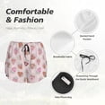 thumbnail image 4 of Daiia Strawberry Cake Pattern Women's 2 in 1 Running Shorts - Lightweight Athletic Workout Gym Yoga Shorts Liner with Phone Pockets-XX-Large, 4 of 7