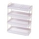 thumbnail image 2 of Estante organizador de bandeja clasificadora multifunción para platos laterales de varias capas 4 niveles blanco, 2 of 9