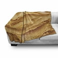 thumbnail image 3 of Peanut Butter Soft Flannel Fleece Throw Blanket, Creamy Peanut Butter Classic American Breakfast Themed Healthy Food Design, Cozy Plush for Indoor and Outdoor Use, 50" x 60", Pale Brown, by Ambesonne, 3 of 6