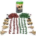 thumbnail image 1 of 210Pcs Military Soldier Model Toy Set, Military Plastic Toy Soldiers Men Figures Military Toy Action Figures Army Educational Toy For Children, 1 of 5