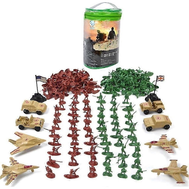 210Pcs Military Soldier Model Toy Set, Military Plastic Toy Soldiers Men Figures Military Toy Action Figures Army Educational Toy For Children