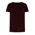 thumbnail image 4 of Red Shirts for Women Summer Petal Sleeve Tops Casual Dressy Shirts Fashion Pleated Business Blouses Tunic Top Ladies Tops and Blouses, 4 of 6