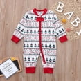 thumbnail image 4 of Conjunto de pijamas navideños de algodón para hombre y mujer, ropa de dormir informal para parejas, traje de Reno y árbol de Navidad, 2023, 4 of 4