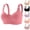 Beige, variant on Wireless Bras for Women - Solid Color V Neck Pullover Bra, Nylon & Spandex Everyday Base Layer
