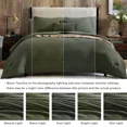 thumbnail image 4 of Catami Soft Solid 7-piece Bed in a Bag Comforter Set with Sheets,Dark Green,Queen, 4 of 8