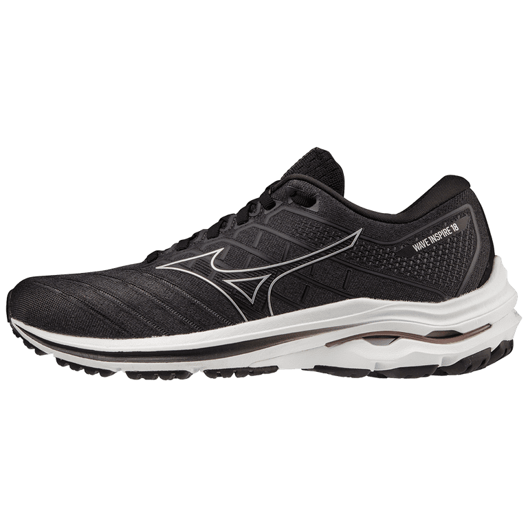 Aardappelen Geleidbaarheid Piepen Mizuno Women's Wave Inspire 18 Running Shoe, Size 7, Black-Silver (9073) -  Walmart.com
