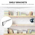 thumbnail image 3 of HEALEEP foldable shelving support Shelf Bracket Stainless Steel Silver 1Pack for Practical Use, 3 of 8