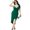 Forest, variant on Women's Plus Size Spaghetti Strap Tulip Hem Dress Midi Sleeveless High Low Sweetheart Neck 95% Polyester 5% Spandex
