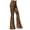 Brown, variant on Leggings For Women Spring And Summer Tight Fitting Retro Print Big Bell Bottom Pant