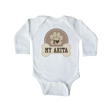 

Inktastic Akita Dog Lover Gifts Gift Baby Boy or Baby Girl Long Sleeve Bodysuit