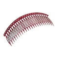 thumbnail image 2 of Diadema de aro con dientes y pasador para el pelo liso para mujer, 12 cm, color burdeos borgoña, 2 of 7