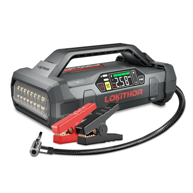 Jump Starter LOKITHOR JA300 1500A 12 V con compresor de aire 150 PSI