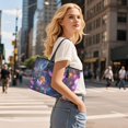 thumbnail image 6 of ZUXONGSY Butterfly Daisy Flower Galaxy Print Tote Bag for Women Lightweight Satchel Handbags Waterproof Top Handle Tote Bag with Handle for Dating Shopping, 6 of 6