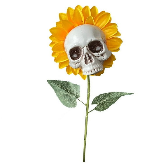 Halloween decorations Sunflower skull Garden simulation flower ornaments