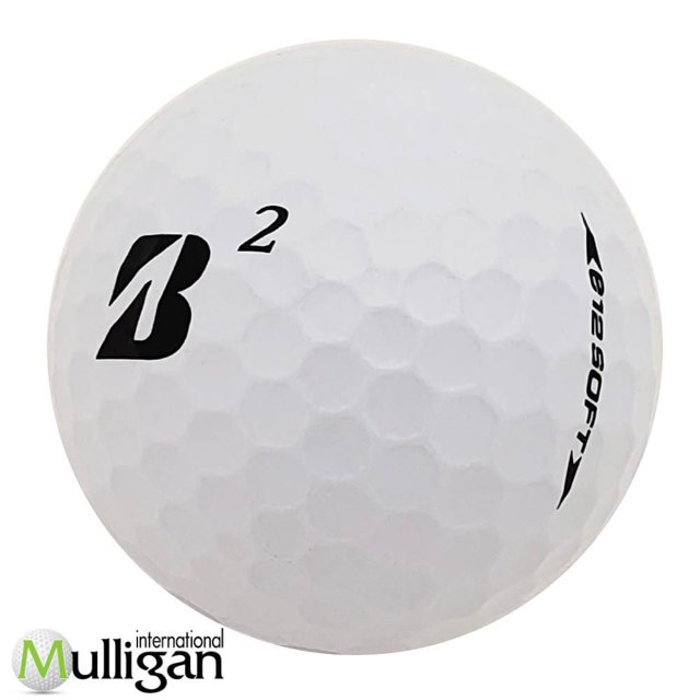 Mulligan - 48 Bridgestone e12 Soft (B) 5A Recycled Used Golf Balls, White