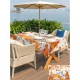 thumbnail image 4 of Outdoor Tablecloth with Umbrella Hole and Zipper, Orange Pumpkin Gnomes Fall Rectangle Table Cloth 54x80 Inch Waterproof Tablecloth, Branches Leaves Thanksgiving Botanical Picnic Table Cover, 4 of 7