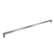 Celeste Designs Square Bar Pull Modern Cabinet Handle Brushed Nickel Stainless Steel 12mm 17.75" Hole Spacing
