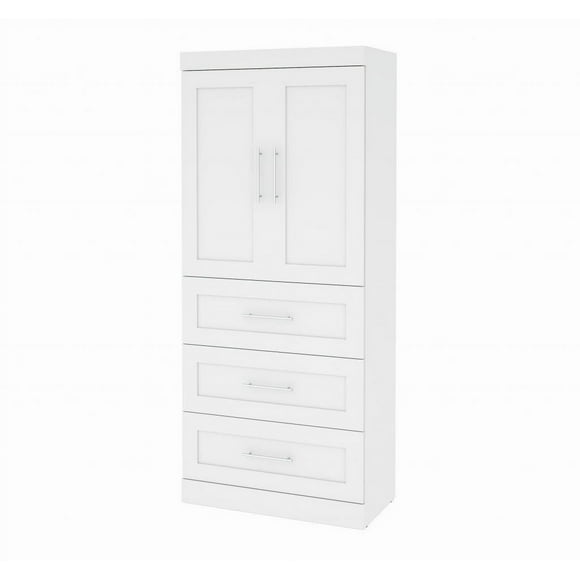 Bestar Pur Unité de rangement 36“ avec ensemble 3 tiroirs et 2 portes