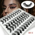 Eyelash Strips Wink Eyelashes Bottom 20 Pair 3d False Eye Lashes Wispy ...