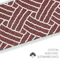 thumbnail image 5 of SussexHome Sisal Design 9" X 28" Stair Treads - 70 % Cotton Anti-Slip Carpet Strips for Indoor Stairs-Easy to Install Stair Treads with Double Adhesive Tape-Safe, Extra-Grip, 7-Pack-Maroon, 5 of 9