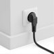 thumbnail image 3 of 3m Power Cable Protective Contact Plug F Type, C13 Power Connector Female Connector PC Computer Monitor Printer Beamer - Black, 3 of 5