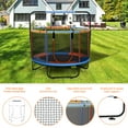 thumbnail image 7 of Skyhot 55" Indoor Outdoor Mini Round Trampoline for Kids with Enclosure Net and Basketball Hoop, 7 of 7