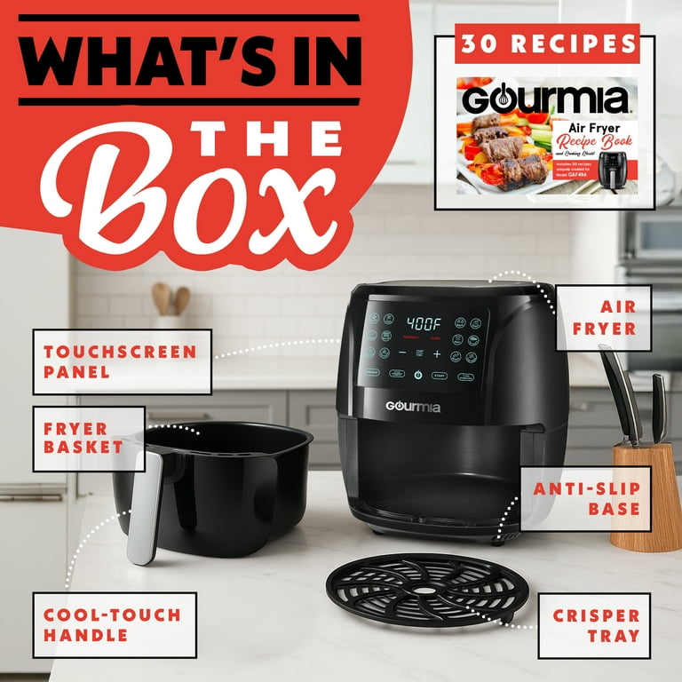 Gourmia, Air Fryer, 6 QT, 12 Presets, FryForce 360° Technology