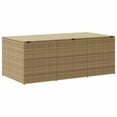 thumbnail image 5 of vidaXL Garden Storage Box Mix Beige 259.9 Gal Poly Rattan, 5 of 10