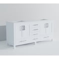 thumbnail image 3 of White Double Bath Vanity 72x22 In. - Cultured Marble Countertop, Solid Wood, Soft Close, Two Cabinets And Six Drawers For Storage, To Scratches Stains, Pre-drilled Faucet 72" W X 22" D With Top Wood, 3 of 7