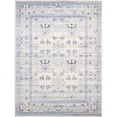 thumbnail image 1 of Unique Loom Tapis de Bordure Rustique la Jolla 9' x 12' Rectangle Bleu/ivoire, 1 of 2