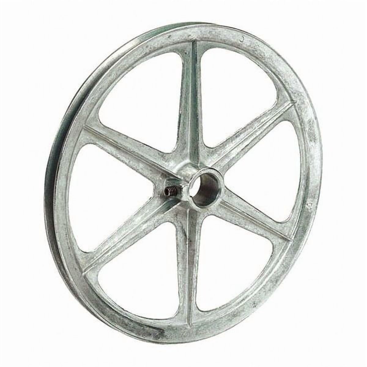 Congress 4" OD V-Belt Pulley - 3/8" Fixed Bore, Single Groove (CA0400X037)