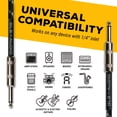 thumbnail image 3 of Cable de instrumentos GLS Audio de 1/4 pulgadas TS a 1/4 pulgadas de 3 m, 3 of 9