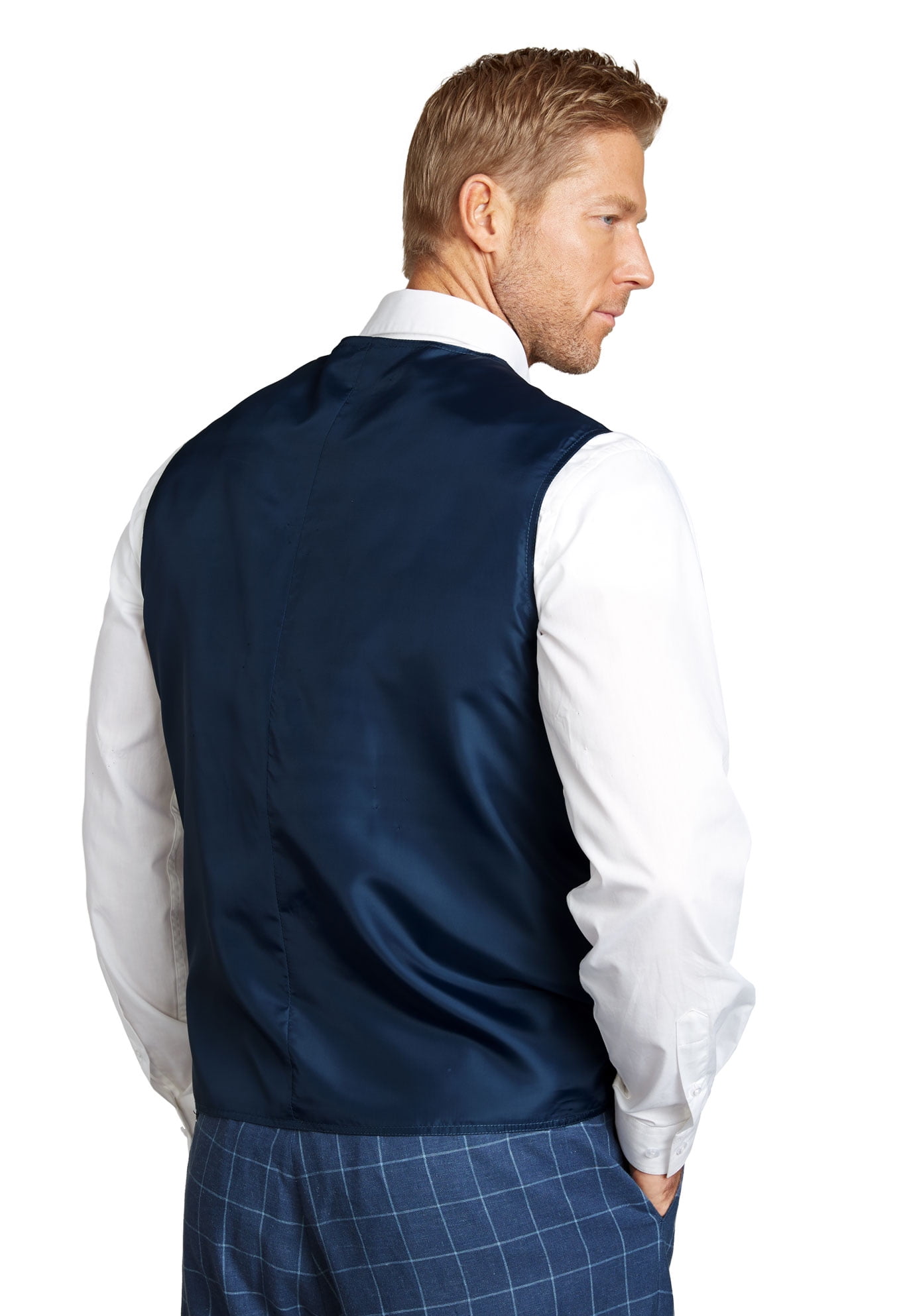 Kingsize Island Collection Mens Big /& Tall Linen Blend 5-Button Suit Vest